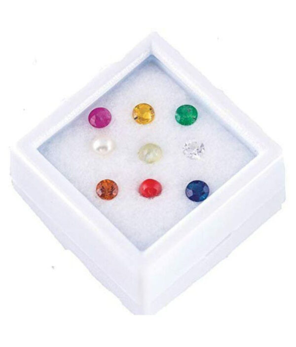 Natural Certified Navratna Stones 9 navratna gems for Unisex 2 MM to 5 MM Size - Image 2